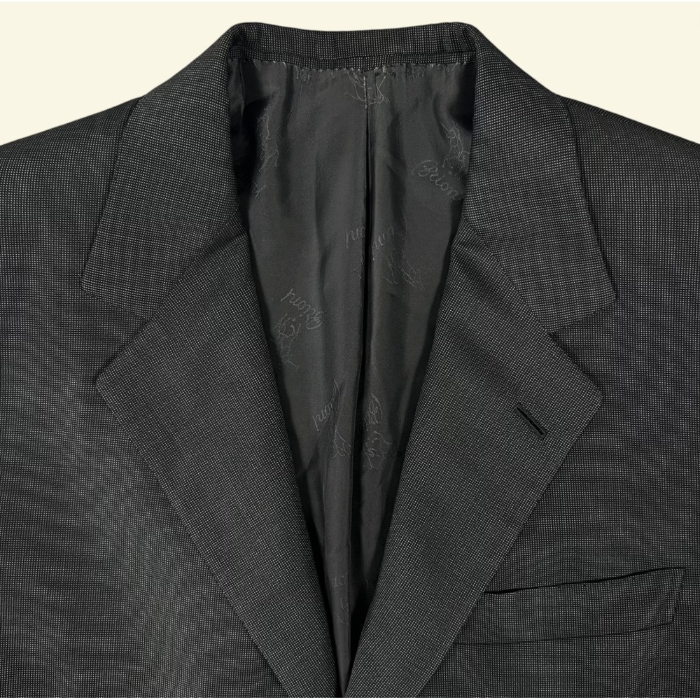 Brioni Palatino Sport Coat Blazer Men's 38R Charcoal Grey Wool 3-Button Italy